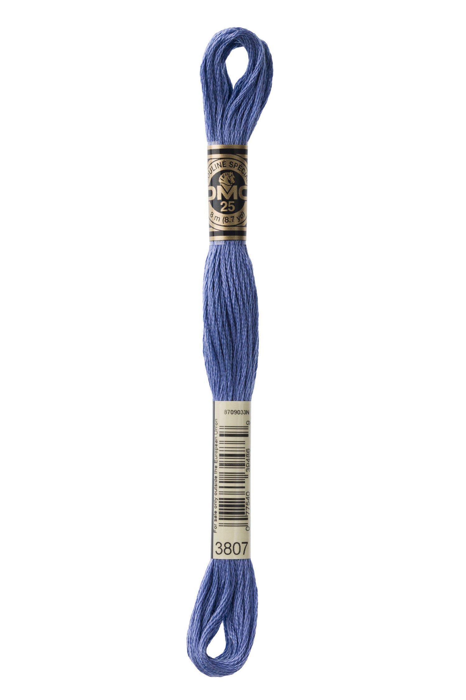 DMC 3807 - Cornflower Blue - DMC 6 Strand Embroidery Thread, Thread & Floss, Thread & Floss, The Crafty Grimalkin - A Cross Stitch Store