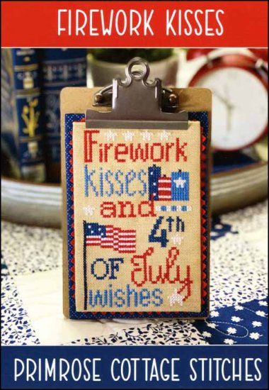 Firework Kisses - Primrose Cottage Stitches - Cross Stitch Patterns, Needlecraft Patterns, Needlecraft Patterns, The Crafty Grimalkin - A Cross Stitch Store