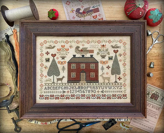 Pernice Manor - Teresa Kogut - Cross Stitch Pattern, Needlecraft Patterns, The Crafty Grimalkin - A Cross Stitch Store