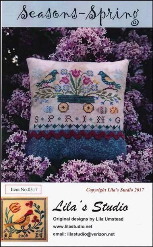 Seasons Spring - Lila's Studio - Cross Stitch Pattern, Needlecraft Patterns, Needlecraft Patterns, The Crafty Grimalkin - A Cross Stitch Store