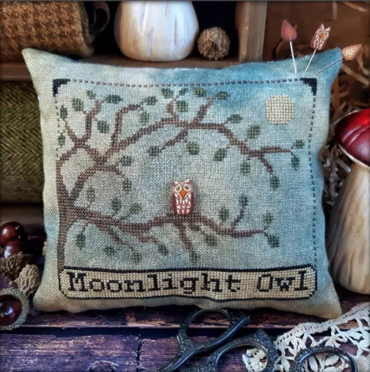 PRE-ORDER - Midnight Owl - Puntini Puntini - Cross Stitch Pattern, Needlecraft Patterns, Needlecraft Patterns, The Crafty Grimalkin - A Cross Stitch Store