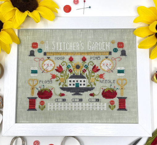 A Stitcher's Garden - Tiny Modernist - Cross Stitch Pattern, Needlecraft Patterns, Needlecraft Patterns, The Crafty Grimalkin - A Cross Stitch Store