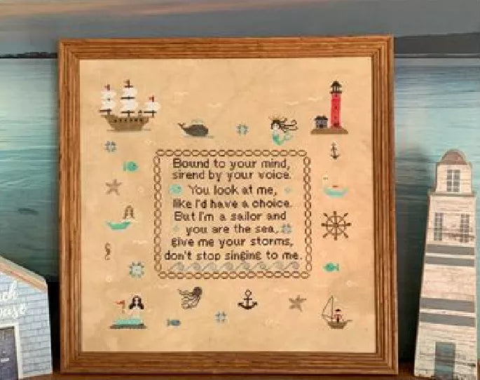 Siren of the Sea - Needle Bling Designs - Cross Stitch Pattern, Needlecraft Patterns, The Crafty Grimalkin - A Cross Stitch Store