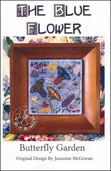 Butterfly Garden - The Blue Flower - Cross Stitch Pattern