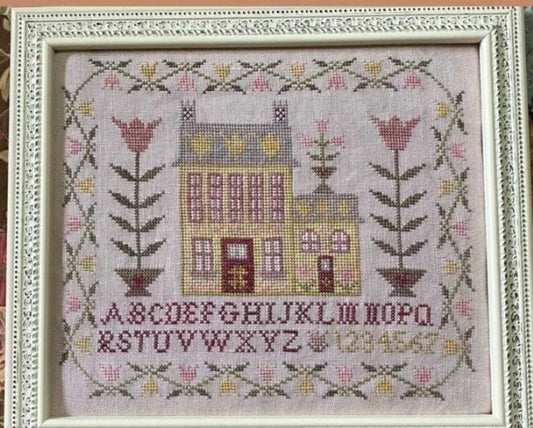 Tulip House Sampler - Pansy Patch Quilts and Stitchery - Cross Stitch Pattern, Needlecraft Patterns, The Crafty Grimalkin - A Cross Stitch Store