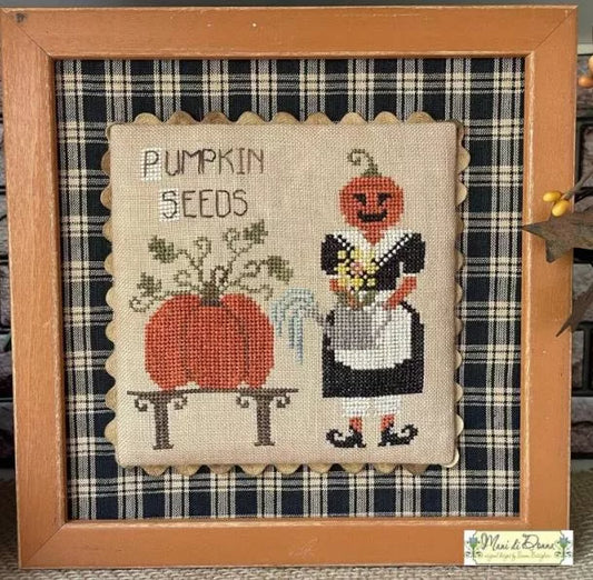 The Seeds of Lady Pumpkin - Mani di Dona - Cross Stitch Pattern, Needlecraft Patterns, The Crafty Grimalkin - A Cross Stitch Store