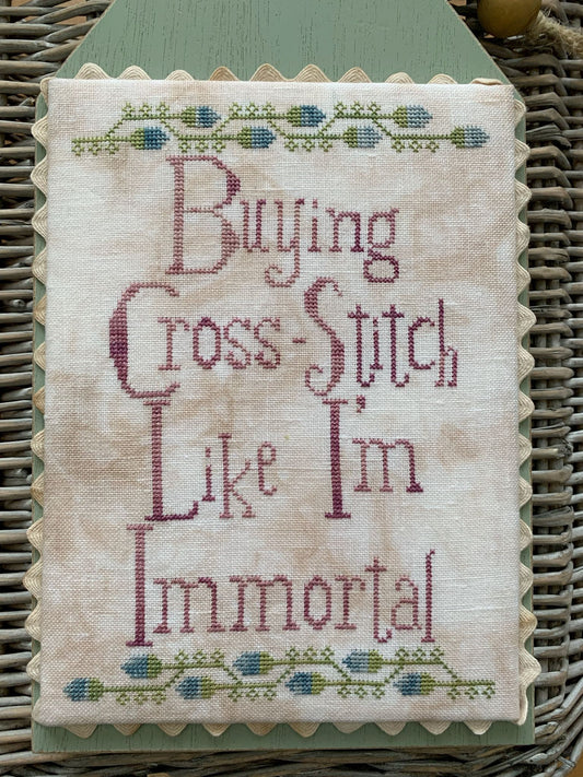 Immortal - Lucy Beam Love in Stitches - Cross Stitch Pattern