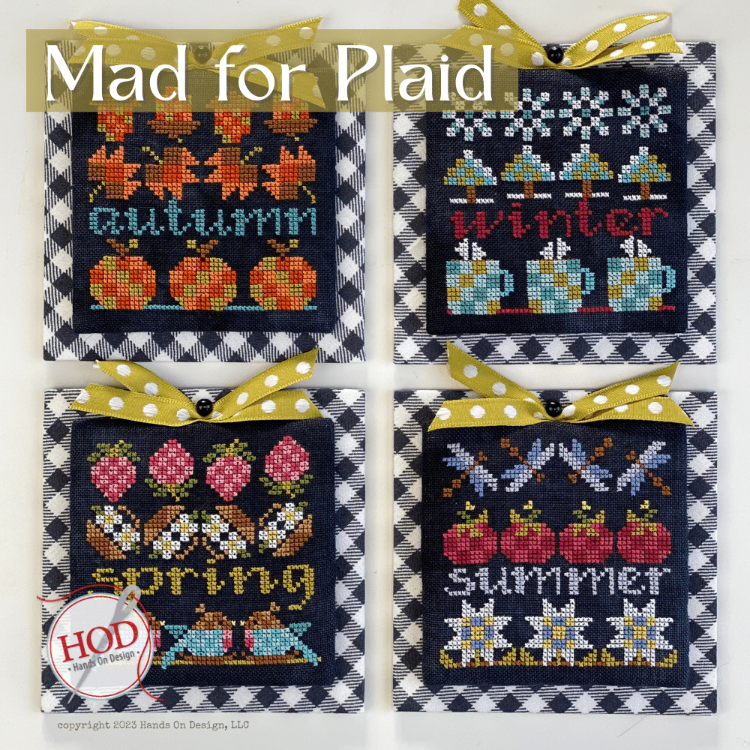 Mad for Plaid - Hands on Design - Cross Stitch Pattern, Needlecraft Patterns, Needlecraft Patterns, The Crafty Grimalkin - A Cross Stitch Store