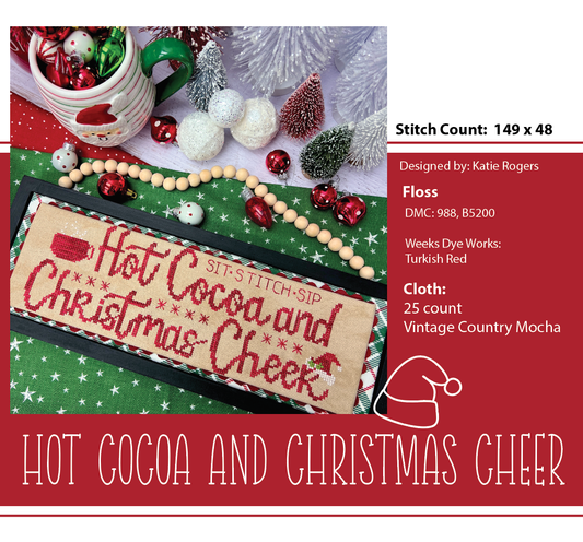 Hot Cocoa and Christmas Cheer - Primrose Cottage Stitches, Needlecraft Patterns, Needlecraft Patterns, The Crafty Grimalkin - A Cross Stitch Store