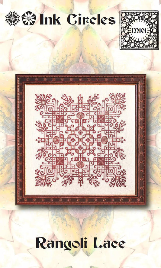 PRE-ORDER - Rangoli Lace - Ink Circles - Cross Stitch Pattern, Needlecraft Patterns, Needlecraft Patterns, The Crafty Grimalkin - A Cross Stitch Store