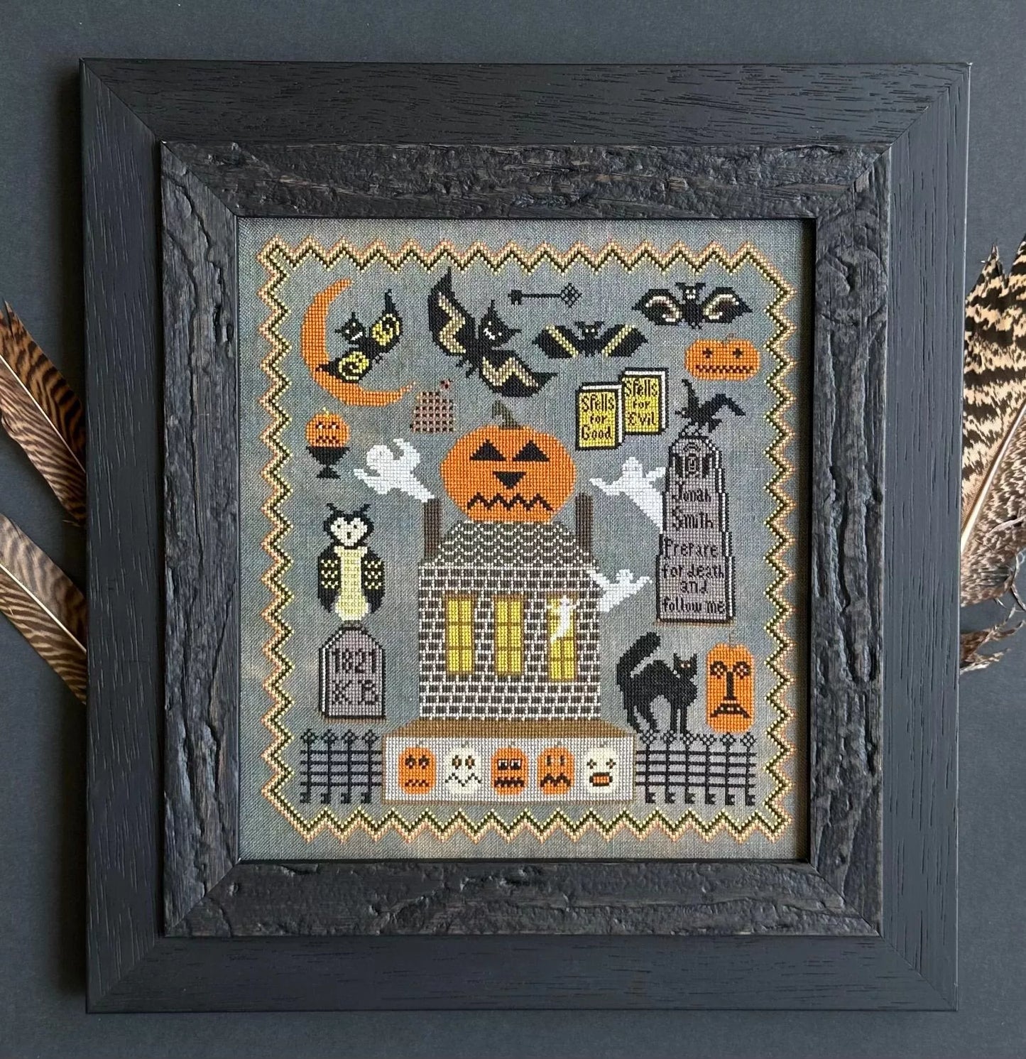 PRE-ORDER - Haunted - Kathy Barrick - Cross Stitch Design, Needlecraft Patterns, Needlecraft Patterns, The Crafty Grimalkin - A Cross Stitch Store